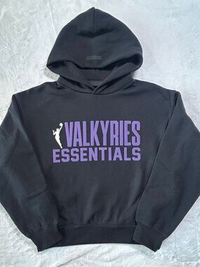 Golden State Valkyries Fear of God Essentials Black Women's Hoodie